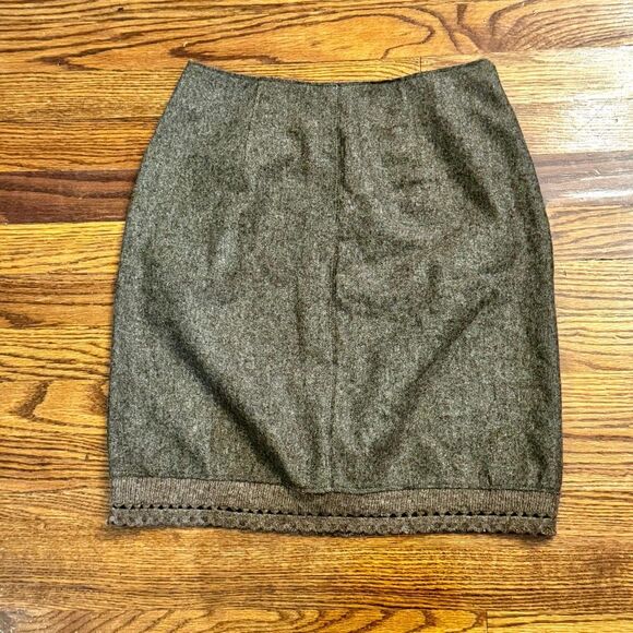 Philosophy by Alberta Ferreti Brown Wool Skirt. - Picture 1 of 8